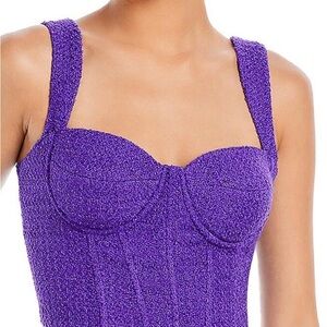 Purple Tweed Women's Purple Corset Top